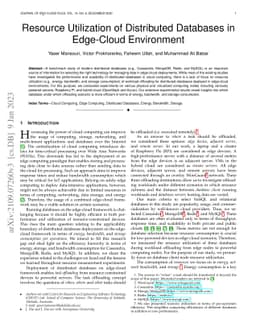 Evaluation of Distributed Databases in Hybrid Clouds and Edge Computing:
  Energy, Bandwidth, and Storage Consumption
