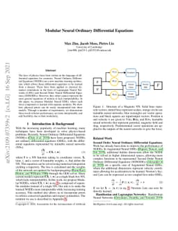 Modular Neural Ordinary Differential Equations