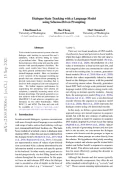 Dialogue State Tracking with a Language Model using Schema-Driven
  Prompting
