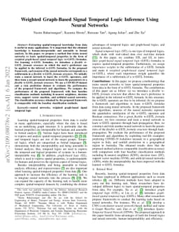 Weighted Graph-Based Signal Temporal Logic Inference Using Neural
  Networks