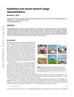 Aesthetics and neural network image representations