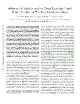 Adversarial Attacks against Deep Learning Based Power Control in
  Wireless Communications