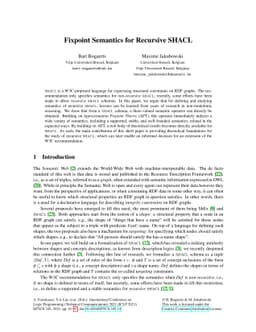 Fixpoint Semantics for Recursive SHACL