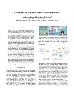 ComicGAN: Text-to-Comic Generative Adversarial Network