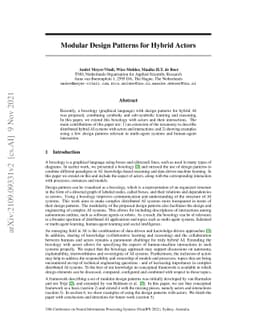 Modular Design Patterns for Hybrid Actors