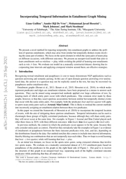Incorporating Temporal Information in Entailment Graph Mining
