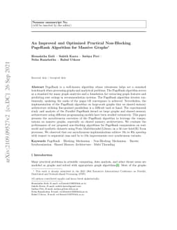 An Improved and Optimized Practical Non-Blocking PageRank Algorithm for
  Massive Graphs