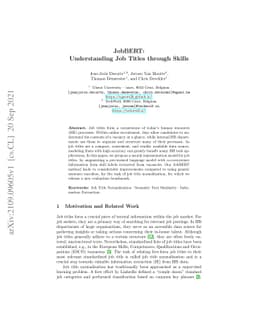 JobBERT: Understanding Job Titles through Skills