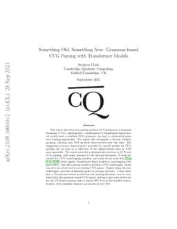 Something Old, Something New: Grammar-based CCG Parsing with Transformer
  Models