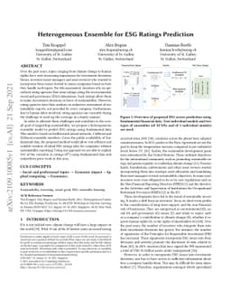 Heterogeneous Ensemble for ESG Ratings Prediction