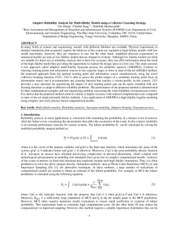 Adaptive Reliability Analysis for Multi-fidelity Models using a
  Collective Learning Strategy