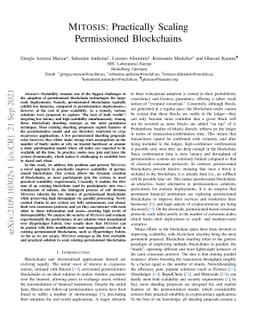 MITOSIS: Practically Scaling Permissioned Blockchains
