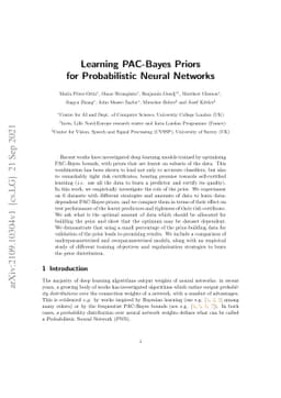 Learning PAC-Bayes Priors for Probabilistic Neural Networks