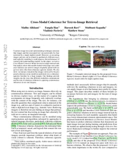 Cross-Modal Coherence for Text-to-Image Retrieval