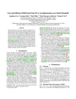 Fast and Efficient MMD-based Fair PCA via Optimization over Stiefel
  Manifold