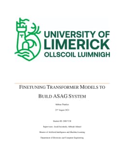 Finetuning Transformer Models to Build ASAG System