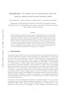 Brian2Loihi: An emulator for the neuromorphic chip Loihi using the
  spiking neural network simulator Brian