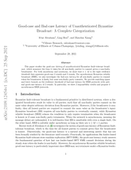 Good-case and Bad-case Latency of Unauthenticated Byzantine Broadcast: A
  Complete Categorization