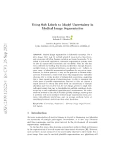 Using Soft Labels to Model Uncertainty in Medical Image Segmentation
