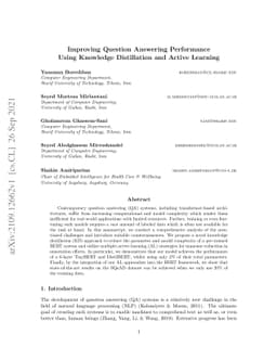 Improving Question Answering Performance Using Knowledge Distillation
  and Active Learning