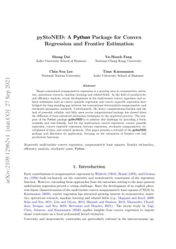 pyStoNED: A Python Package for Convex Regression and Frontier Estimation