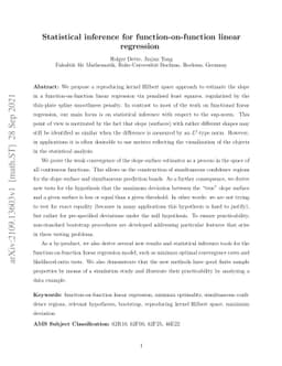 Statistical inference for function-on-function linear regression