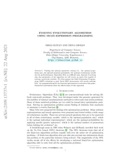 Evolving Evolutionary Algorithms using Multi Expression Programming