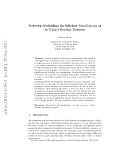 Network Scaffolding for Efficient Stabilization of the Chord Overlay
  Network