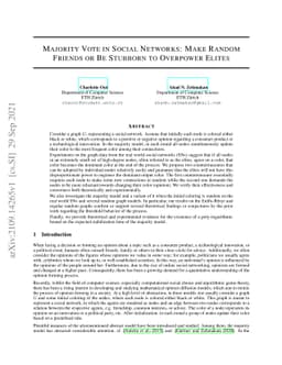 Majority Vote in Social Networks: Make Random Friends or Be Stubborn to
  Overpower Elites
