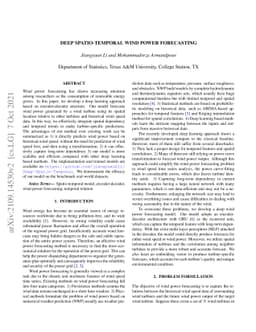 Deep Spatio-Temporal Wind Power Forecasting