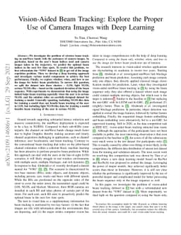 Vision-Aided Beam Tracking: Explore the Proper Use of Camera Images with
  Deep Learning