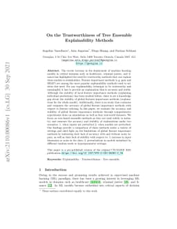 On the Trustworthiness of Tree Ensemble Explainability Methods