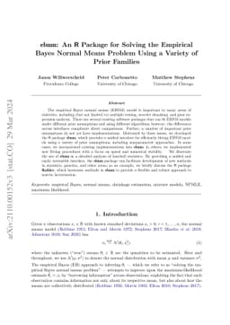 ebnm: An R Package for Solving the Empirical Bayes Normal Means Problem
  Using a Variety of Prior Families
