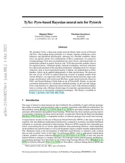 TyXe: Pyro-based Bayesian neural nets for Pytorch