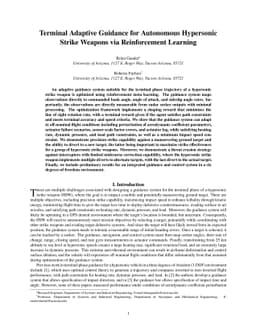 Terminal Adaptive Guidance for Autonomous Hypersonic Strike Weapons via
  Reinforcement Learning