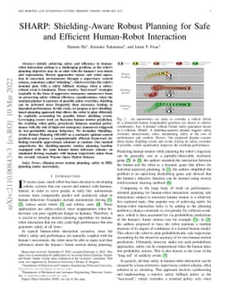SHARP: Shielding-Aware Robust Planning for Safe and Efficient
  Human-Robot Interaction