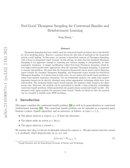 Feel-Good Thompson Sampling for Contextual Bandits and Reinforcement
  Learning