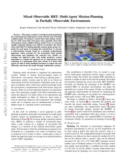 Mixed Observable RRT: Multi-Agent Mission-Planning in Partially
  Observable Environments