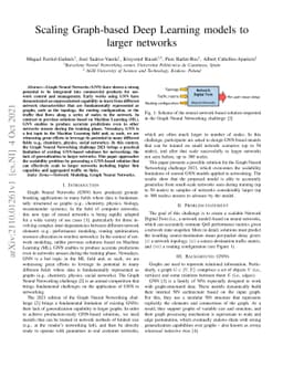 Scaling Graph-based Deep Learning models to larger networks