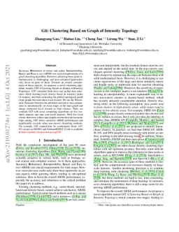 Git: Clustering Based on Graph of Intensity Topology