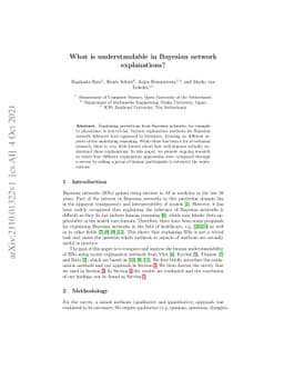 What is understandable in Bayesian network explanations?