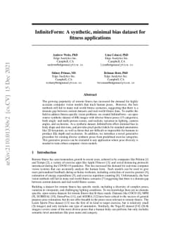 InfiniteForm: A synthetic, minimal bias dataset for fitness applications