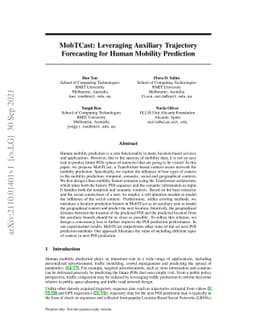 MobTCast: Leveraging Auxiliary Trajectory Forecasting for Human Mobility
  Prediction