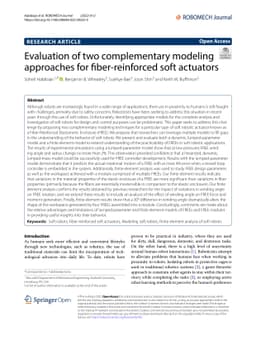 Evaluation of Two Complementary Modeling Approaches for Fiber-Reinforced
  Soft Actuators