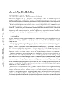 A Survey On Neural Word Embeddings