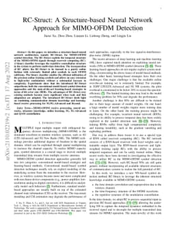 RC-Struct: A Structure-based Neural Network Approach for MIMO-OFDM
  Detection