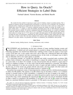 How to Query An Oracle? Efficient Strategies to Label Data