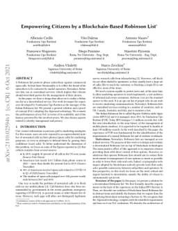 Empowering Citizens by a Blockchain-Based Robinson List