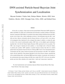 DNN-assisted Particle-based Bayesian Joint Synchronization and
  Localization