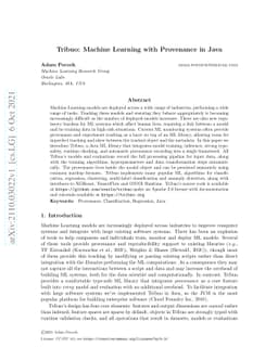 Tribuo: Machine Learning with Provenance in Java